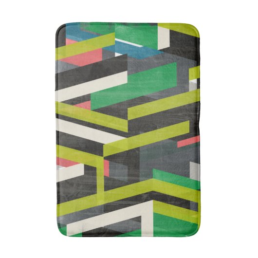 Diagonaal Slipstream-patroon Badmat (Voorkant Verticaal)