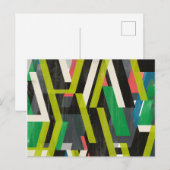 Diagonaal Slipstream-patroon Briefkaart (Voorkant / Achterkant)