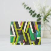 Diagonaal Slipstream-patroon Briefkaart (Staand voorkant)