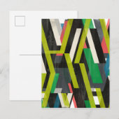 Diagonaal Slipstream-patroon Briefkaart (Voorkant / Achterkant)