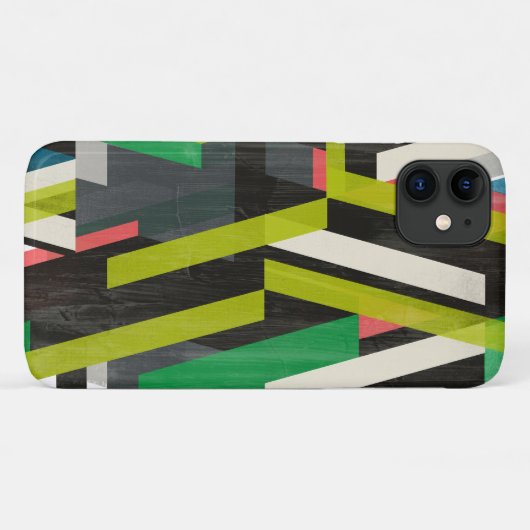 Diagonaal Slipstream-patroon Case-Mate iPhone Case (Achterkant (horizontaal))