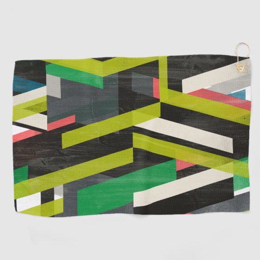 Diagonaal Slipstream-patroon Golfhanddoek (Horizontaal)