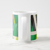 Diagonaal Slipstream-patroon Grote Koffiekop (Achterkant)