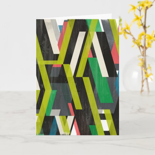 Diagonaal Slipstream-patroon Kaart (Gele Bloem)