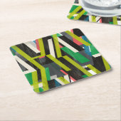 Diagonaal Slipstream-patroon Kartonnen Onderzetters (Schuin)