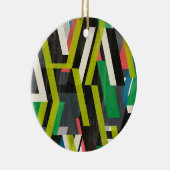 Diagonaal Slipstream-patroon Keramisch Ornament (Rechts)