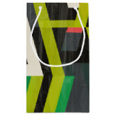 Diagonaal Slipstream-patroon Klein Cadeauzakje (Achterkant)