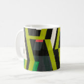 Diagonaal Slipstream-patroon Koffiemok (Voorkant links)