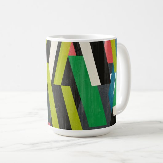 Diagonaal Slipstream-patroon Koffiemok (Voorkant rechts)