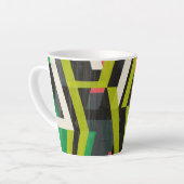 Diagonaal Slipstream-patroon Latte Mok (Linkerhoek)