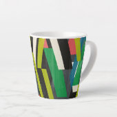 Diagonaal Slipstream-patroon Latte Mok (Rechterhoek)