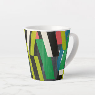 Diagonaal Slipstream-patroon Latte Mok