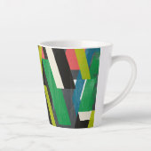 Diagonaal Slipstream-patroon Latte Mok (Rechts)