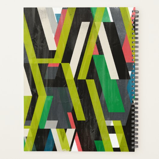 Diagonaal Slipstream-patroon Planner (Achterkant)