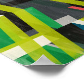 Diagonaal Slipstream-patroon Poster (Hoek)