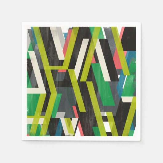 Diagonaal Slipstream-patroon Servet (Voorkant)