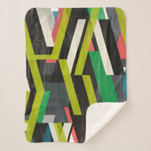 Diagonaal Slipstream-patroon Sherpa Deken