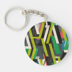 Diagonaal Slipstream-patroon Sleutelhanger