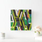 Diagonaal Slipstream-patroon Vierkante Klok (Huis)