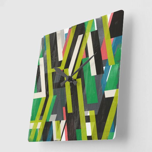 Diagonaal Slipstream-patroon Vierkante Klok (Hoek)