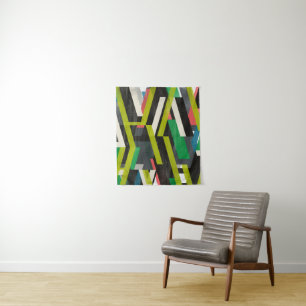 Diagonaal Slipstream-patroon Wandkleed