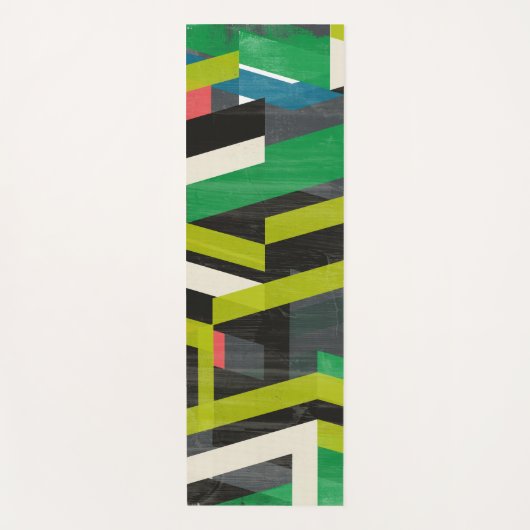 Diagonaal Slipstream-patroon Yogamat (Voorkant)