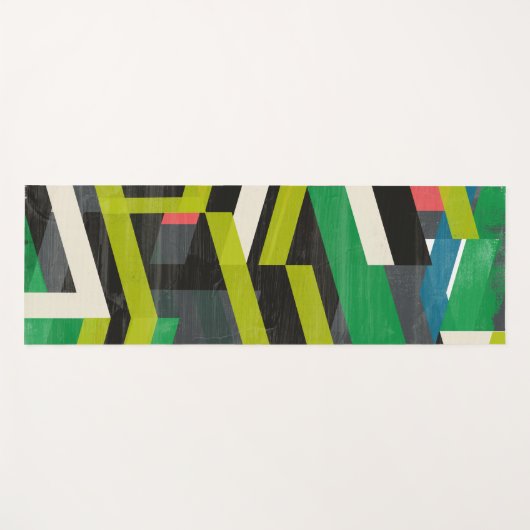 Diagonaal Slipstream-patroon Yogamat (Voorkant (horizontaal))