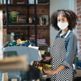 Diagonaal snijpatroon schort