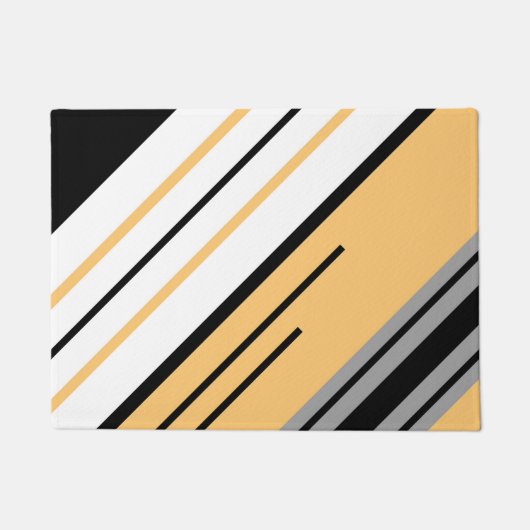 Diagonaal strepenontwerp deurmat (Voorkant)