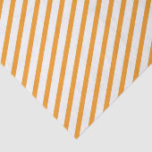 Diagonaal Stripe Oranje patroon Tissuepapier (Detail)