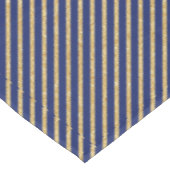 Diagonaal Stripe patroon van Navy Blue en Gold Gli Tafelkleed (Gekanteld)