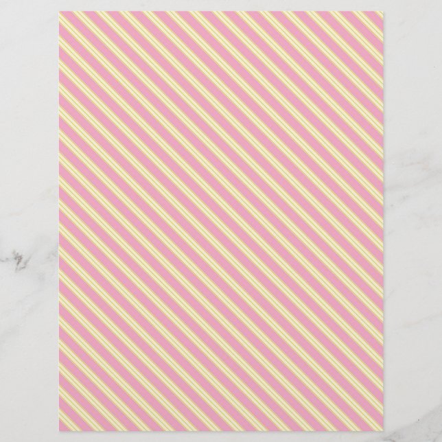 Diagonaal Stripe Scrapbook Background Texture (Voorkant)