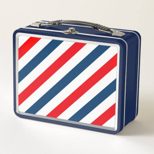 Diagonaal Stripe Tricolor Red, blauw en wit (Voorkant)