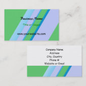 Diagonaal Stripe vormgeving voor lasklassen Visitekaartje (Voorkant / Achterkant)