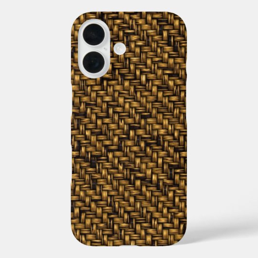 Diagonaal testpatroon Natuurlijke vezel Case-Mate iPhone Case (Achterkant)