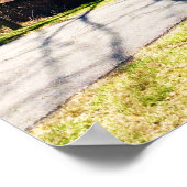 Diagonaal uitzicht een rustieke 100 jaar oude schu poster (Hoek)