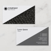 Diagonaal V2 - Wit - Abstract vlees Visitekaartje (Voorkant / Achterkant)