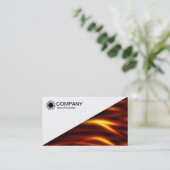 Diagonaal V2 - Wit - Brandtong Visitekaartje (Staand voorkant)