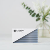 Diagonaal V2 - Wit - Chrome buizen Visitekaartje (Staand voorkant)