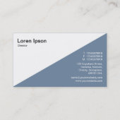 Diagonaal V2 - Wit - Chrome buizen Visitekaartje (Achterkant)