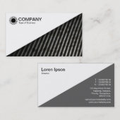 Diagonaal V2 - Wit - Diagonale Abstracte lijn Visitekaartje (Voorkant / Achterkant)