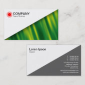 Diagonaal V2 - Wit - Groene Golf onstact Visitekaartje (Voorkant / Achterkant)