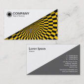 Diagonaal V2 - Wit - Kunstamber Visitekaartje (Voorkant / Achterkant)