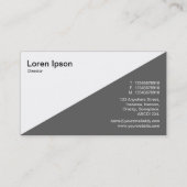 Diagonaal V2 - Wit - Op Art Violet Visitekaartje (Achterkant)