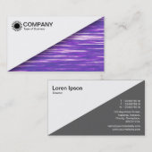 Diagonaal V2 - Wit - Paarse interferentie Visitekaartje (Voorkant / Achterkant)