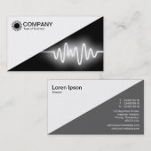 Diagonaal V2 - Wit - Wit golven Visitekaartje (Voorkant / Achterkant)