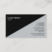 Diagonaal V2 - Zwart - Abstract 120716(08) Visitekaartje (Achterkant)