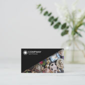 Diagonaal V2 - Zwart - Bling Visitekaartje (Staand voorkant)