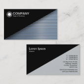 Diagonaal V2 - Zwart - Chroombuizen Visitekaartje (Voorkant / Achterkant)