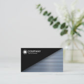 Diagonaal V2 - Zwart - Chroombuizen Visitekaartje (Staand voorkant)